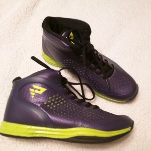 Adidas purple high top sneakers